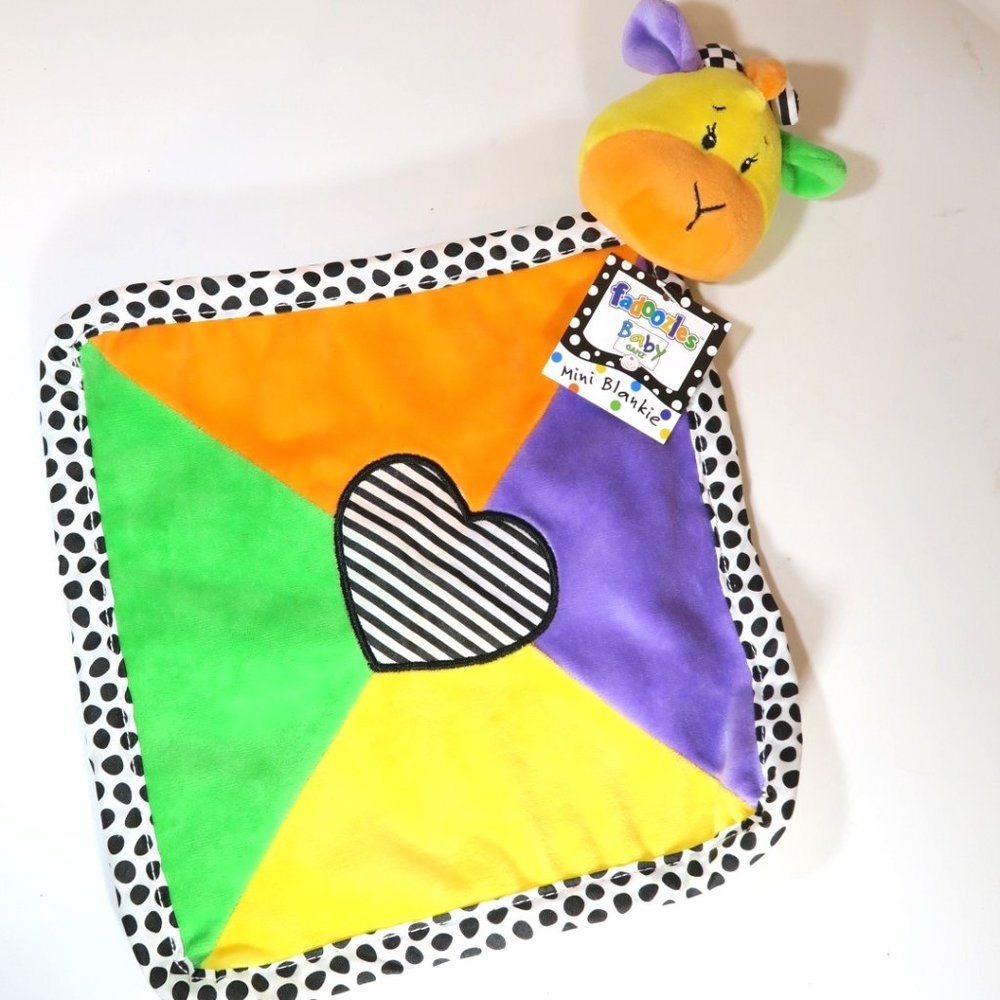 Baby Ganz Lion FADOOZELS Mini Security Blanket Lovey Heart Shape